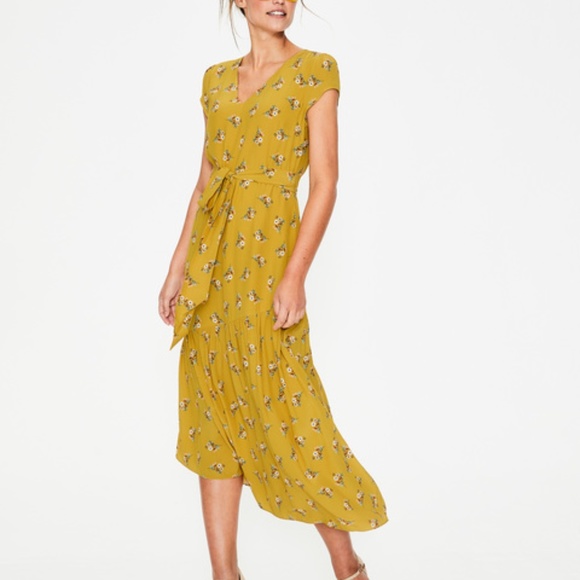 Boden Dresses & Skirts - NWT Boden Amy Midi Dress in Dijon Wild Posy